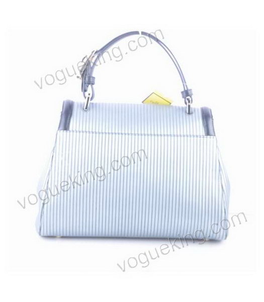 Fendi Silver Stripe Leather Top Handle Bag-2
