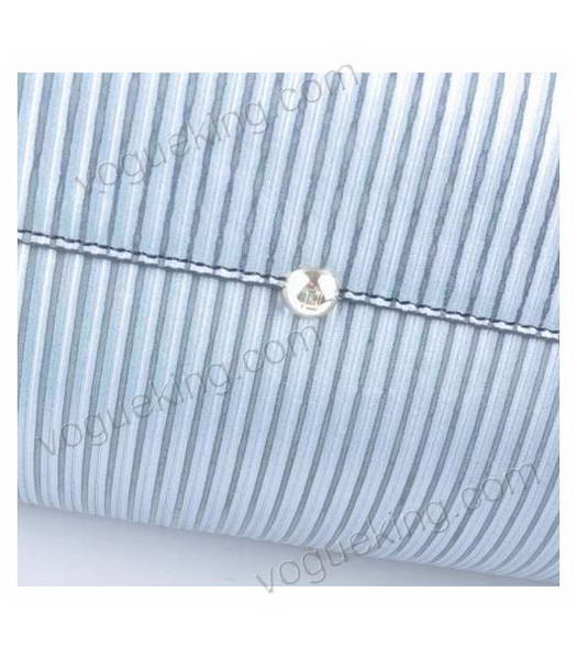 Fendi Silver Stripe Leather Top Handle Bag-4
