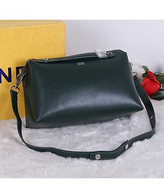 Fendi Top-quality Shoulder Bag 9031 In Dark Green Leather