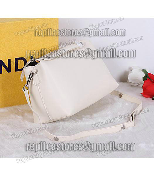 Fendi Top-quality Shoulder Bag 9031 In Offwhite Leather-1
