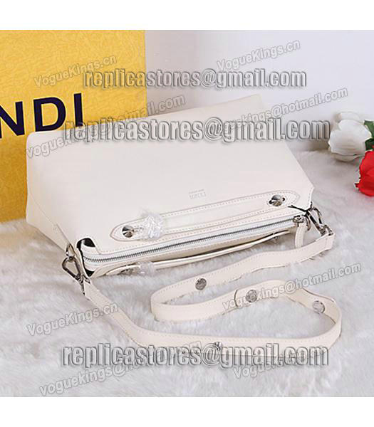 Fendi Top-quality Shoulder Bag 9031 In Offwhite Leather-4