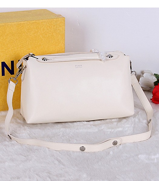 Fendi Top-quality Shoulder Bag 9031 In Offwhite Leather