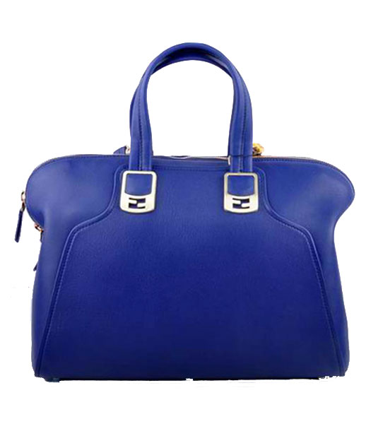 Fendi Violet Ferrari Leather Tote Bag
