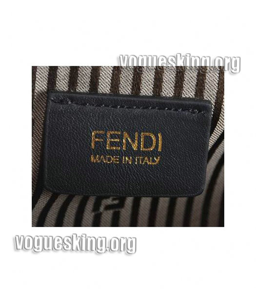 Fendi White Cross Veins Leather Evening Clutch-6
