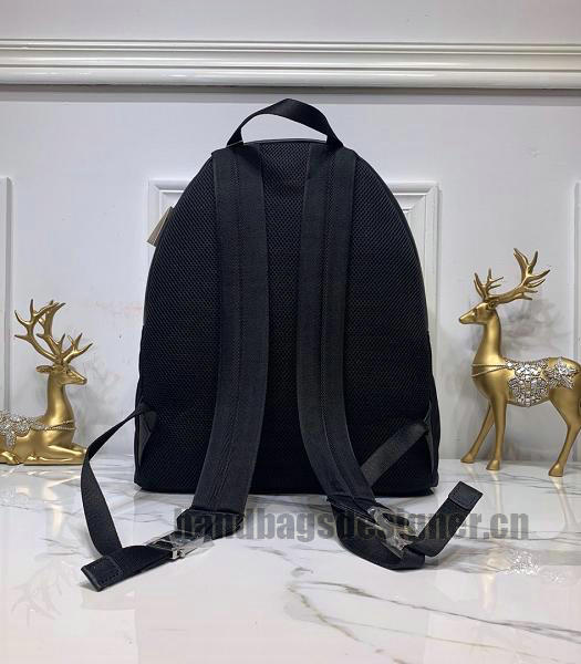 Fendi Yellow Eye Nyon With Black Calfskin Leather Backpack-3