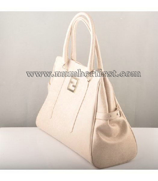 Fendi Zucca Bag Offwhite Leather-1