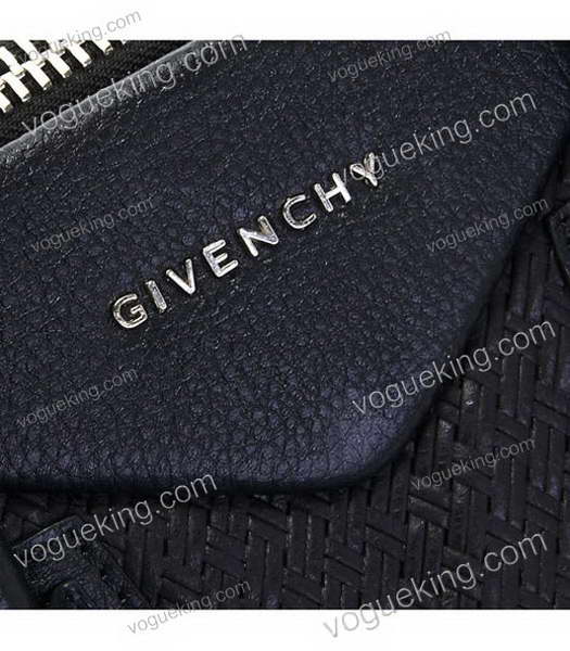 Givenchy Antigona Bag Embossing Weave Leather Black-5