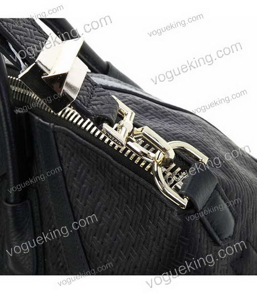 Givenchy Antigona Bag Embossing Weave Leather Black-6