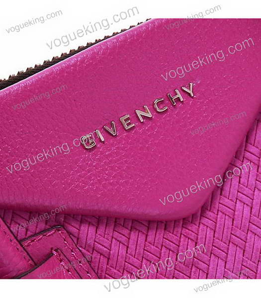 Givenchy Antigona Bag Embossing Weave Leather Peach-4