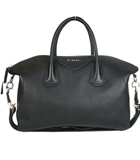 Givenchy Antigona Black Litchi Veins Leather Large Bag