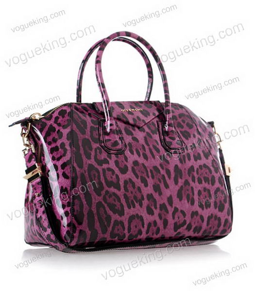 Givenchy Antigona Leopard Print Leather Bag in Pink-1