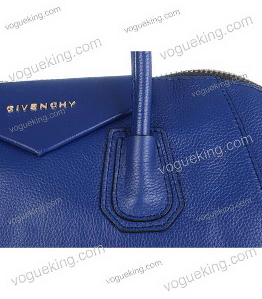 Givenchy Antigona Litchi Veins Leather Bag in Blue-4