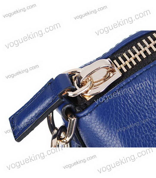 Givenchy Antigona Litchi Veins Leather Bag in Blue-5