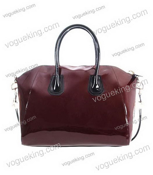 Givenchy Antigona Patent Leather Bag in Wine Red-1