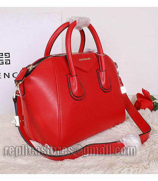 Givenchy Antigona Red Leather Small Bag-1