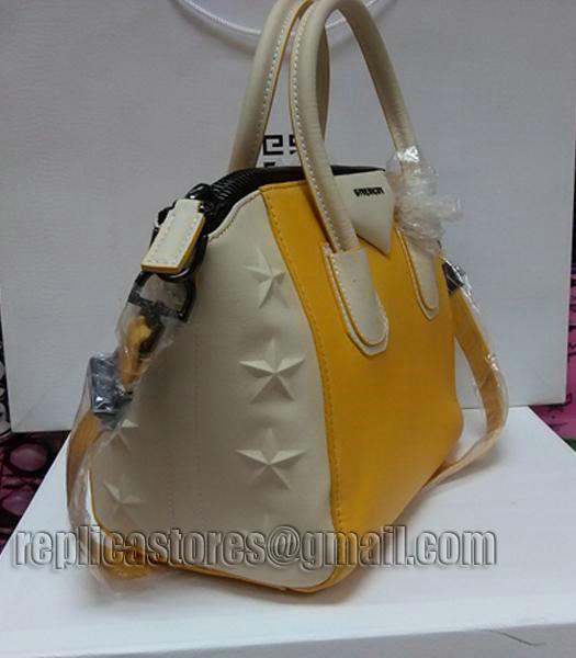 Givenchy Antigona Star Yellow With Offwhite Leather Bag-1