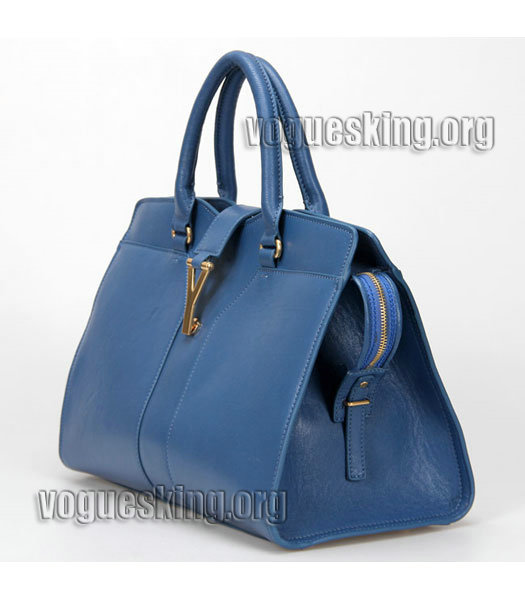 Givenchy Antigona Tote Handbag In Black/Blue Plain Leather-1