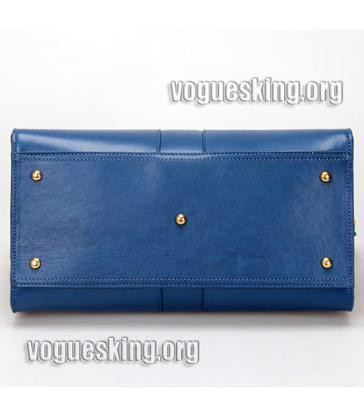 Givenchy Antigona Tote Handbag In Black/Blue Plain Leather-5