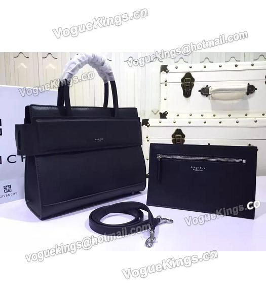 Givenchy Horizon 28cm Black Leather Top Handle Bag-1