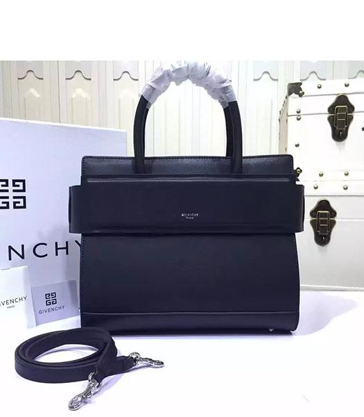 Givenchy Horizon 28cm Black Leather Top Handle Bag