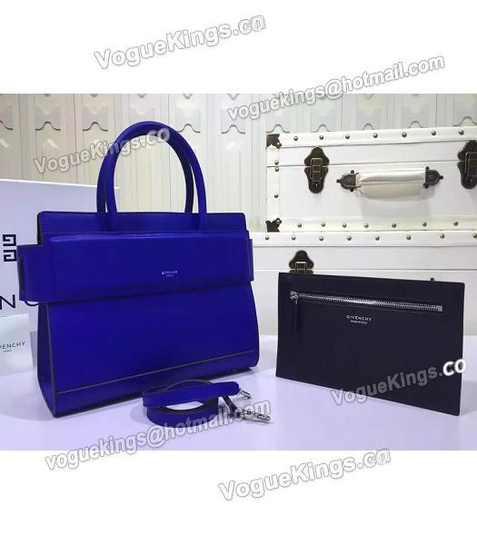 Givenchy Horizon 28cm Blue Leather Top Handle Bag-1