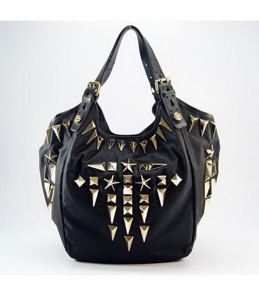 Givenchy Nylon Handbag with Black Leather