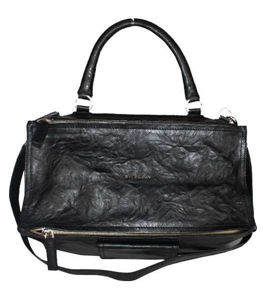 Givenchy Pandora Lambskin Leather Medium Messenger Bag Black