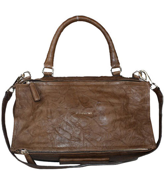 Givenchy Pandora Lambskin Leather Medium Messenger Bag Coffee