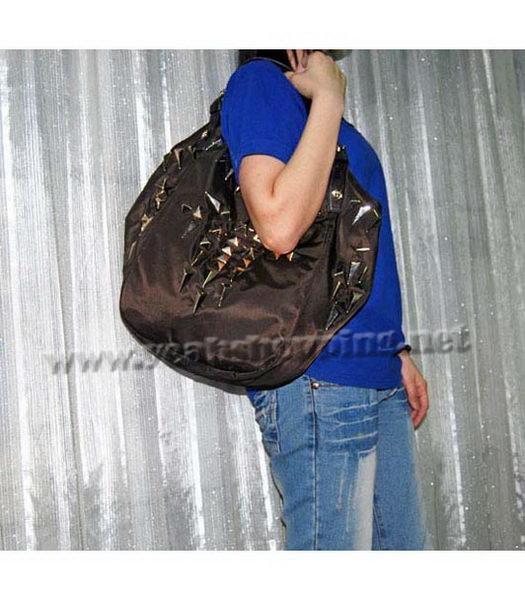 Givenchy Studded Tote Bag with Dark Coffee Leather-7