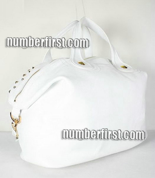 Givenchy White Cowskin Leather Designer Bags-1
