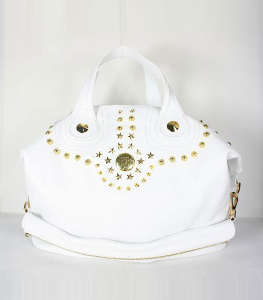 Givenchy White Cowskin Leather Designer Bags