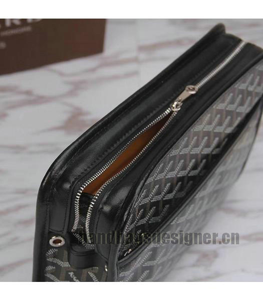 Goyard Original Zippy Cosmetic Bag Clutch Black-4