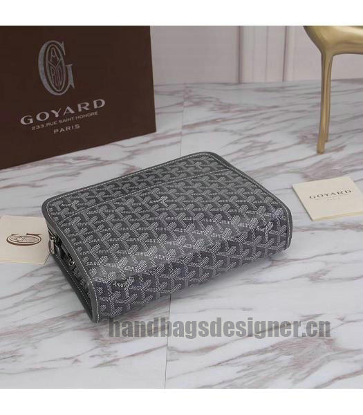 Goyard Original Zippy Cosmetic Bag Clutch Dark Grey-2