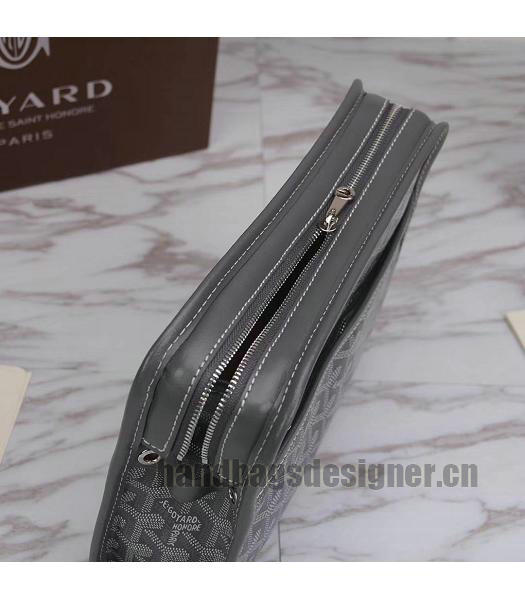 Goyard Original Zippy Cosmetic Bag Clutch Dark Grey-7
