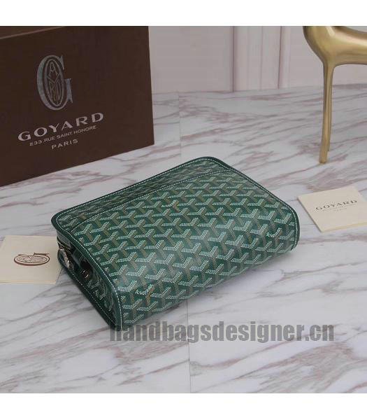 Goyard Original Zippy Cosmetic Bag Clutch Green-3