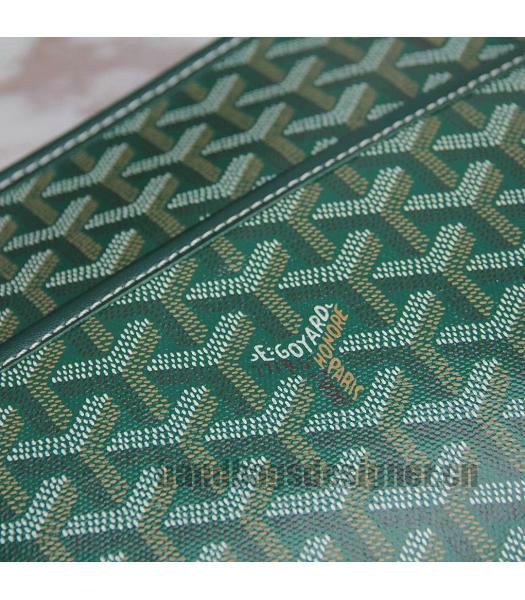 Goyard Original Zippy Cosmetic Bag Clutch Green-7