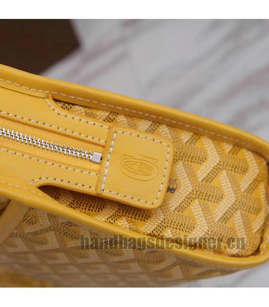 Goyard Original Zippy Cosmetic Bag Clutch Yellow-7