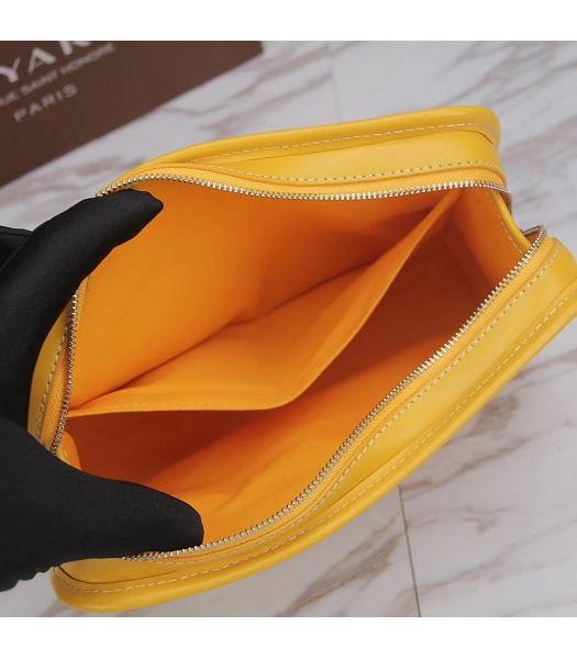 Goyard Original Zippy Cosmetic Bag Clutch Yellow-8