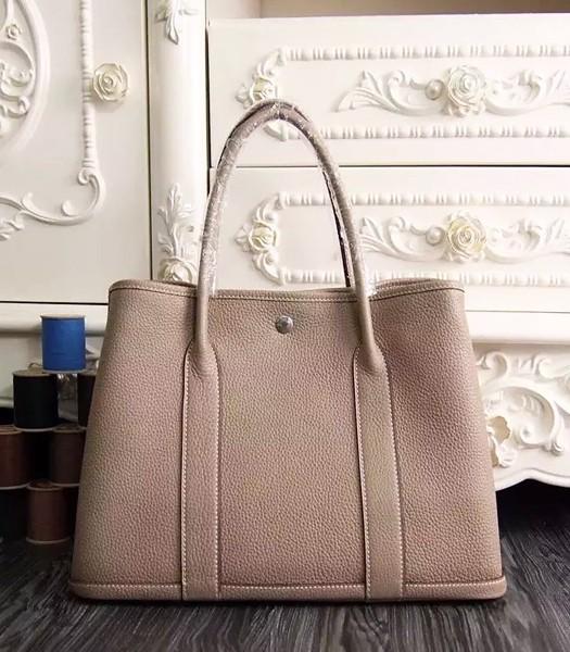 Hermes 32cm Original Leather Garden Party Tote Bag In Apricot