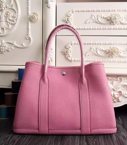 Hermes 32cm Original Leather Garden Party Tote Bag In Cherry Pink