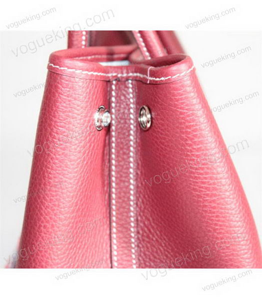 Hermes 32cm Small Garden Party Bag in Red Togo Leather-5