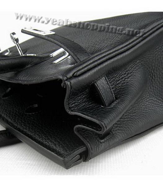 Hermes Birkin 25cm Black Togo Leather Silver Metal-6