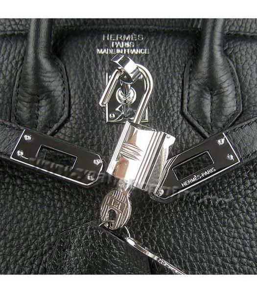 Hermes Birkin 25cm Black Togo Leather Silver Metal-7