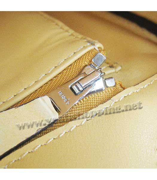 Hermes Birkin 30cm Bag Yellow Croc Veins Leather Silver Metal-7