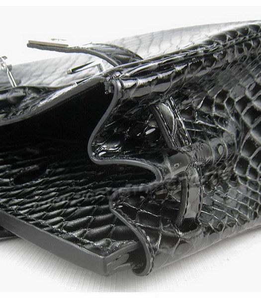 Hermes Birkin 30cm Black Fish Veins Leather Silver Metal-8