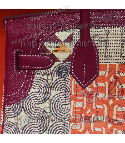 Hermes Birkin 30cm Wine Red Original Leather Lace Top Handle Bag-3