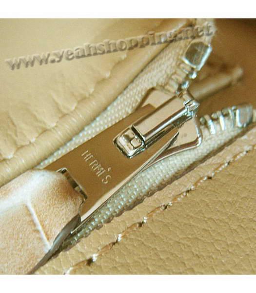 Hermes Birkin 35cm Bag Earth Yellow Croc Head Veins Leather Silver Metal-9