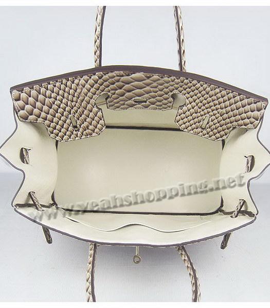Hermes Birkin 35cm Grey Fish Veins Leather Golden Metal-5