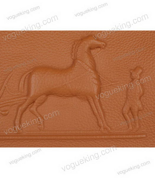 Hermes Birkin 35cm Horse-drawn Carriage Light Coffee Togo Leather Bag Silver Metal-4
