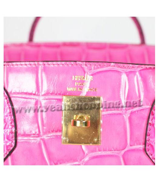 Hermes Birkin 40CM Handbag Pink Ccrocodile-3